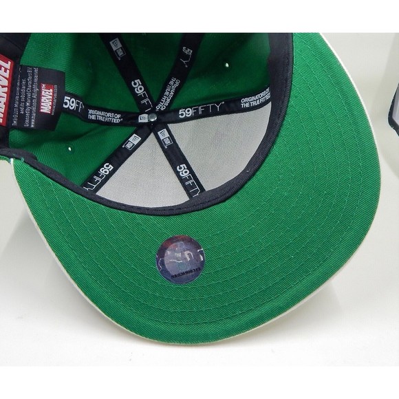 New Era NBA Boston Celtics Marvel Comics Incredible Hulk 59Fifty 7-1/8 Cap Hat - Picture 10 of 10